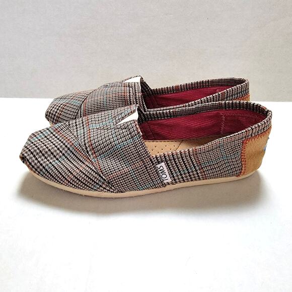 Toms Houndstooth Flats SZ 7.5 - Picture 1 of 6